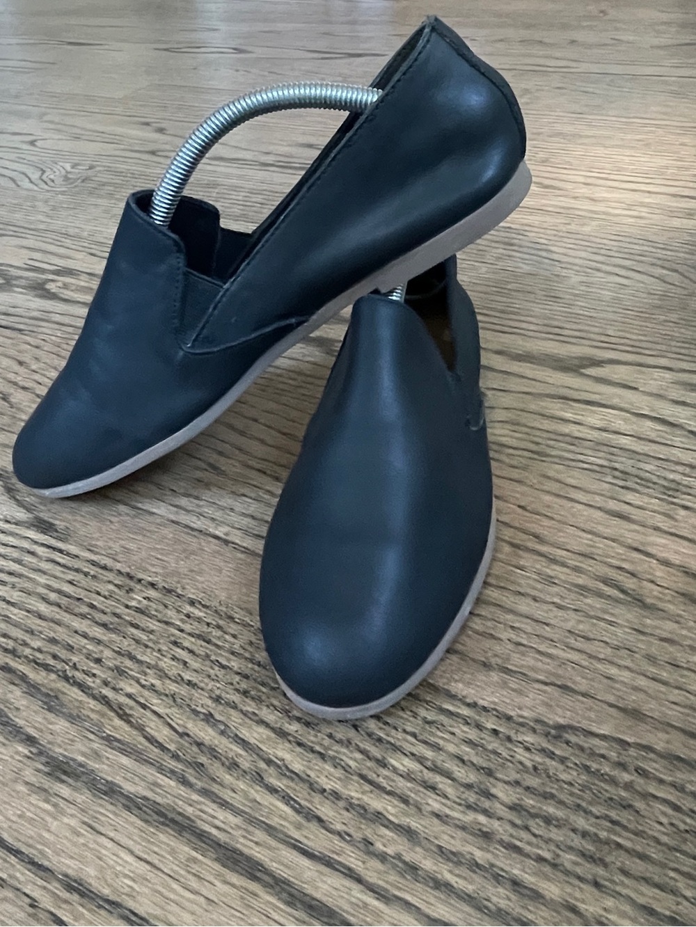 NWT Lucky Brand Charsa 2 Black Slip-On Leather Loafers size 7.5